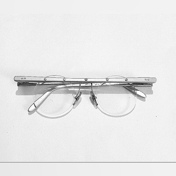 UNIQUE 90s Theo Belgium Vintage "Theo Faque 1 90" Unisex Rimless Frame Eyeglass - Picture 6 of 10